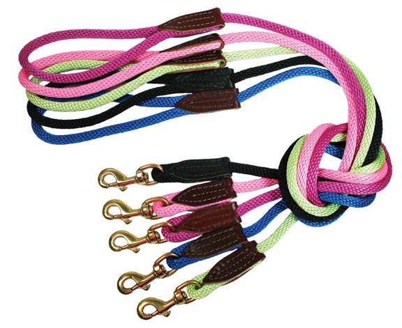 Leather Brothers Rope Lead with Brass
